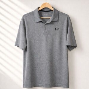 Under Armour Men's Gray Polo Shirt